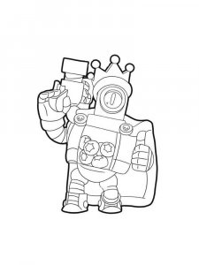 Rico Brawl Stars coloring pages