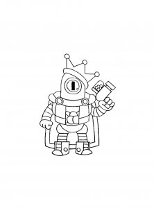 Rico Brawl Stars Coloring Pages 7