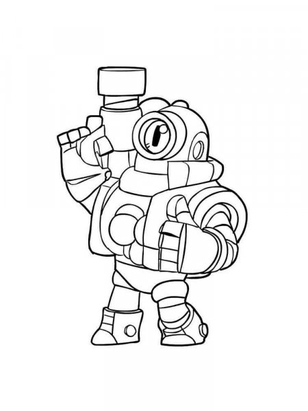 Rico Brawl Stars coloring pages