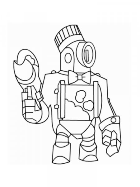 Rico Brawl Stars coloring pages