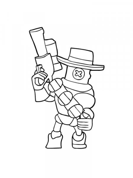 Rico Brawl Stars coloring pages