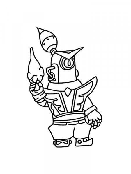 Rico Brawl Stars coloring pages