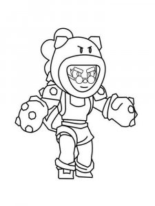 Rosa Brawl Stars Coloring Pages 1
