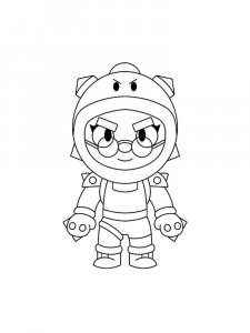 Rosa Brawl Stars coloring pages