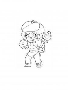 Rosa Brawl Stars Coloring Pages 5