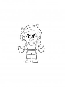 Rosa Brawl Stars Coloring Pages 6