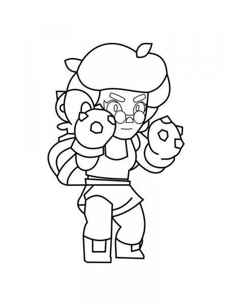 Rosa Brawl Stars Coloring Pages 5026