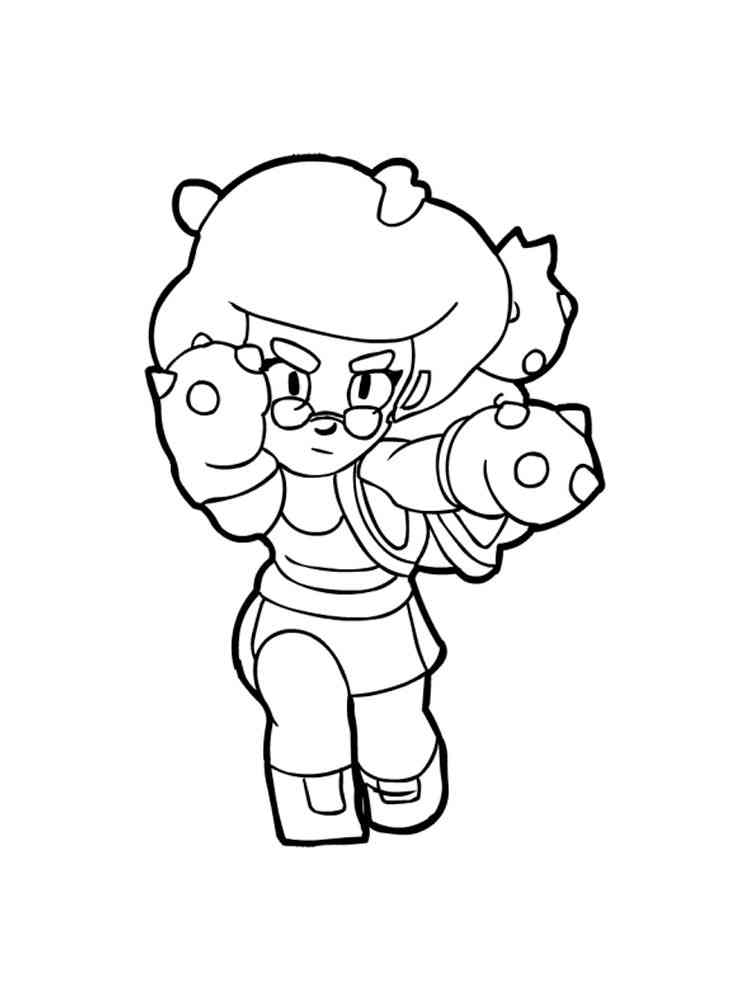 Free Rosa Brawl Stars Coloring Pages Download And Print Rosa Brawl Stars Coloring Pages - brawl stars coconut rosa
