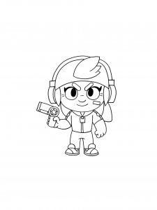 Shelly Brawl Stars Coloring Pages 10