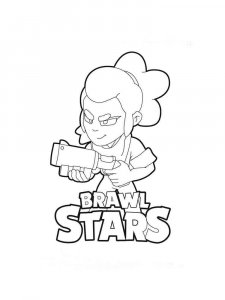Shelly Brawl Stars coloring pages