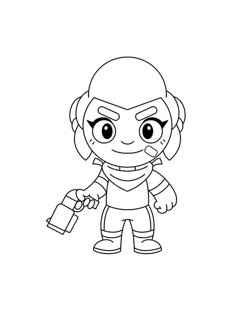 Free Shelly Brawl Stars Coloring Pages Download And Print Shelly Brawl Stars Coloring Pages - brawl stars brock vs colt vs shelly comic