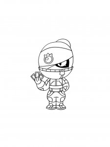 Tara Brawl Stars Coloring Pages 12