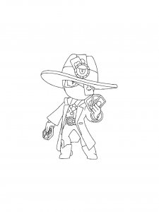 Tara Brawl Stars Coloring Pages 14