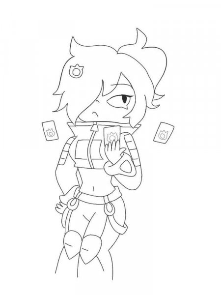 Tara Brawl Stars coloring pages