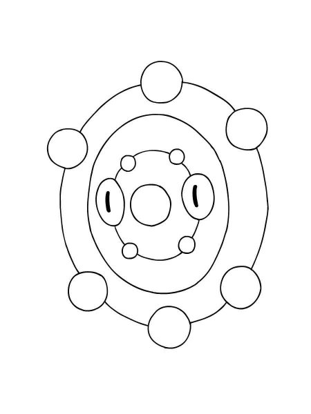 bronzor coloring page transparent png pokemon