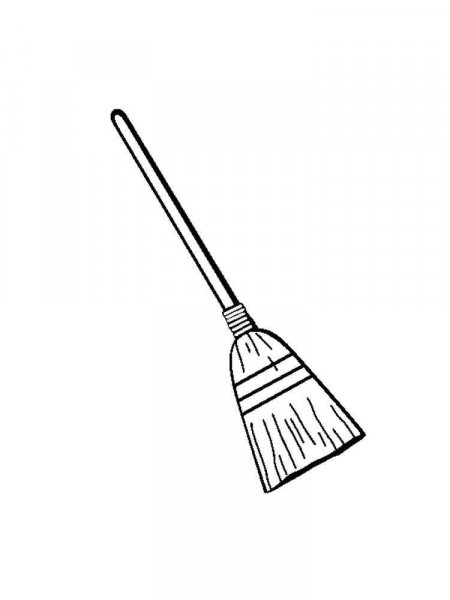 Broomstick coloring pages