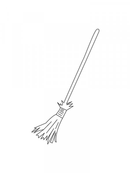 Broomstick coloring pages