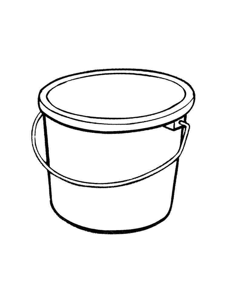 Bucket Coloring Pages For Kids