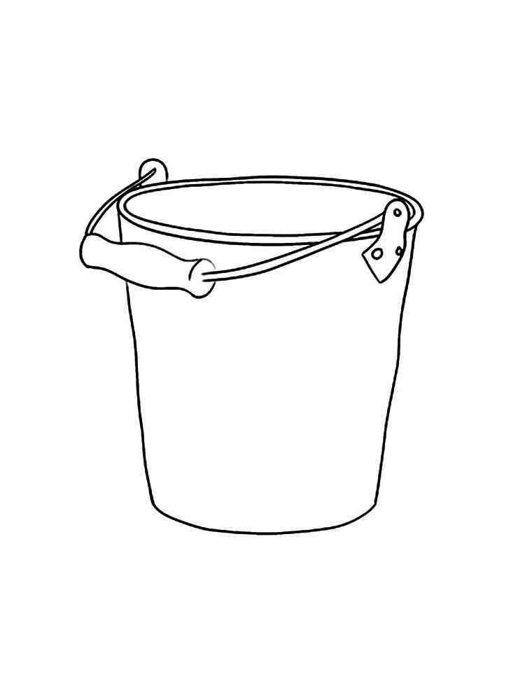Bucket coloring pages. Free Printable Bucket coloring pages.