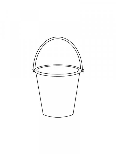 Bucket Coloring Pages