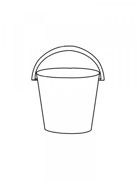 Bucket coloring pages