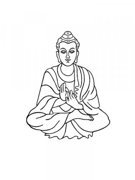 Buddha coloring pages