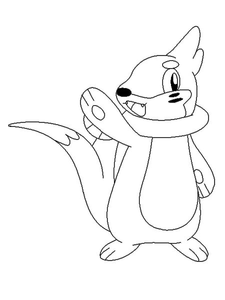 Pokemon Buizel coloring pages - Free Printable