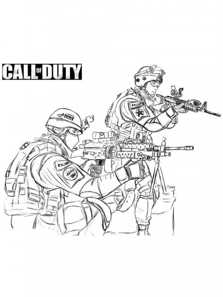 Call of Duty coloring pages