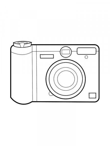 Camera coloring pages