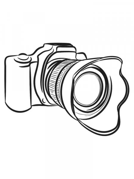 Camera coloring pages