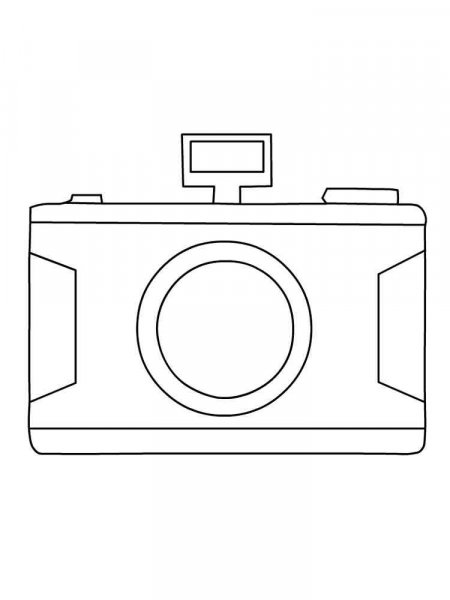 Camera coloring pages