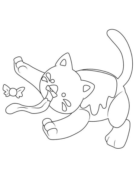 Candy Cat from Poppy Playtime coloring page - Free printable