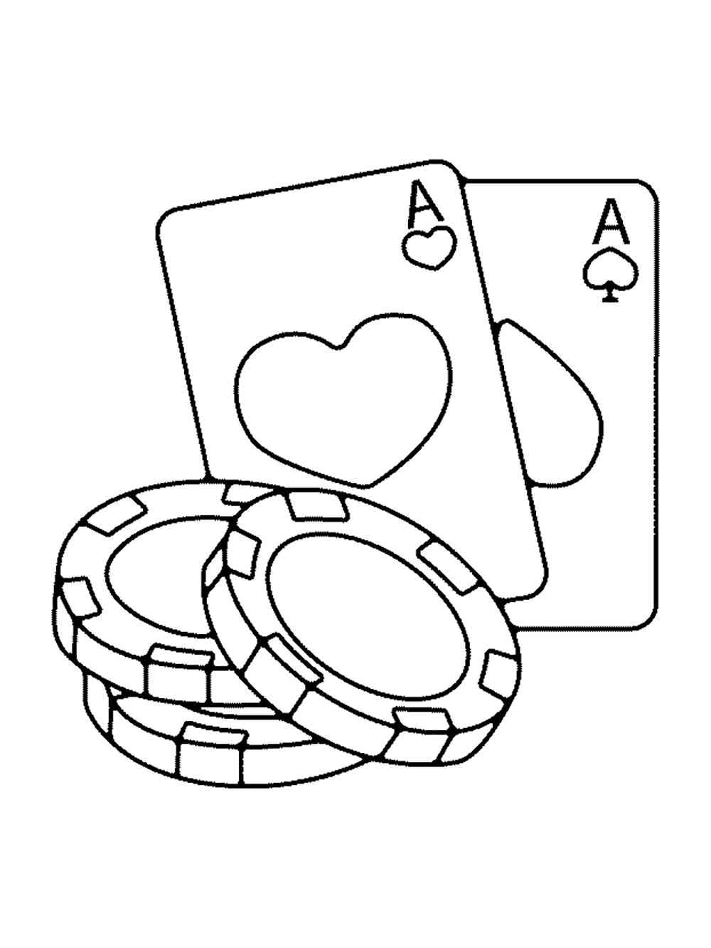Casino coloring pages