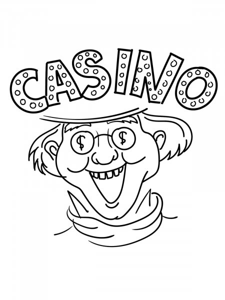 Casino coloring pages