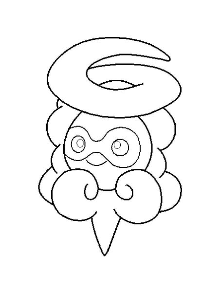 castform coloring page template pokemon