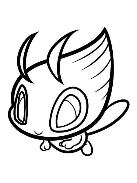 10 Enchanting Celebi Coloring Pages for Pokémon Enthusiasts