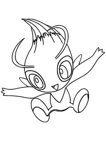 Pokemon Celebi coloring pages - Free Printable