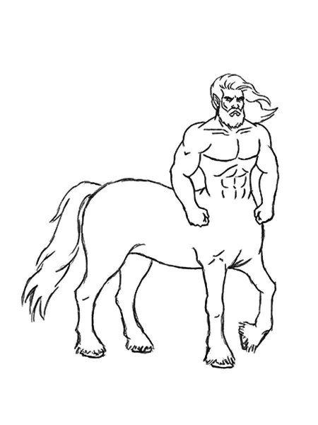 Centaur coloring pages