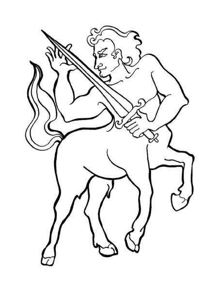 Centaur coloring pages