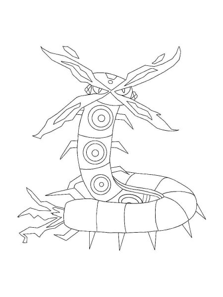 centiskorch coloring page pokemon