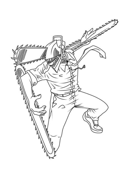 Chainsaw Man coloring pages