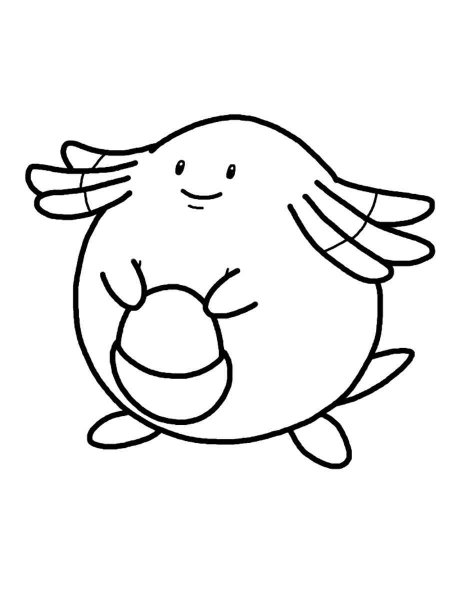 Pokemon Chansey coloring pages - Free Printable