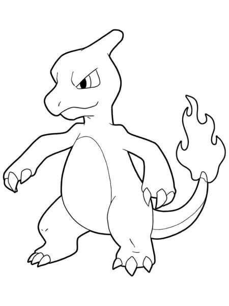 Pokemon Charmeleon coloring pages - Free Printable