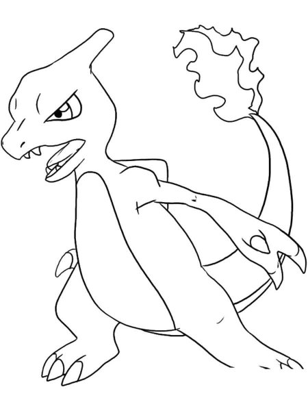 Pokemon Charmeleon coloring pages - Free Printable