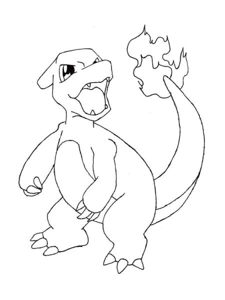 Pokemon Charmeleon coloring pages - Free Printable