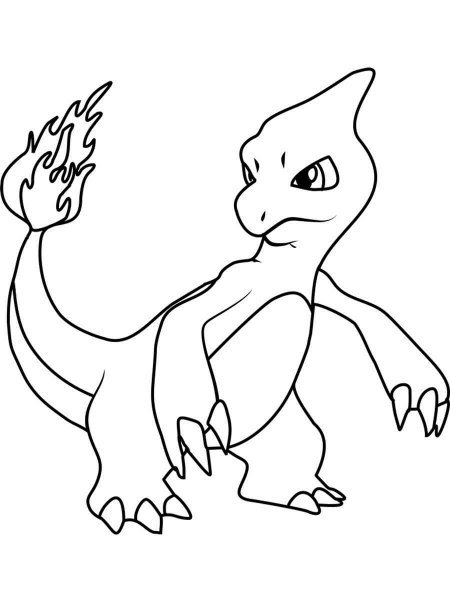 Pokemon Charmeleon coloring pages - Free Printable