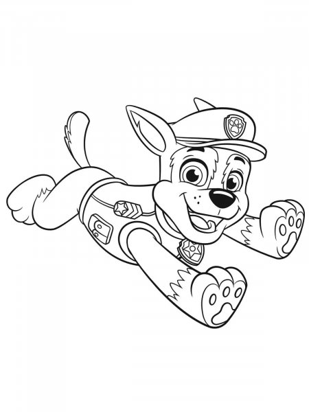 Chase Paw Patrol coloring pages