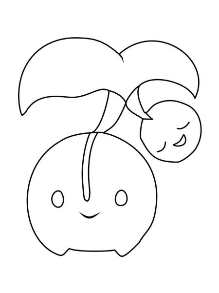 cherubi coloring pages for children pokemon