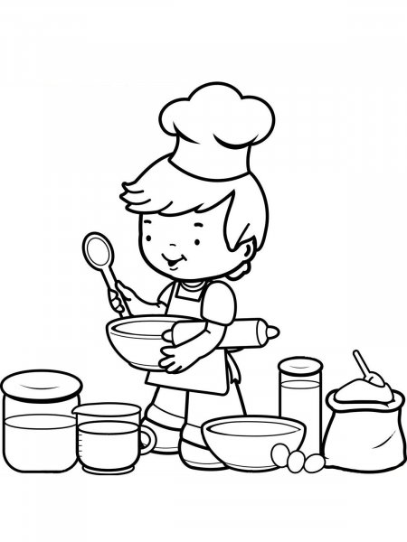 Chief cook coloring pages