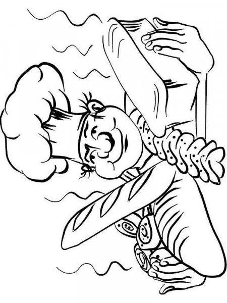 Chief cook coloring pages